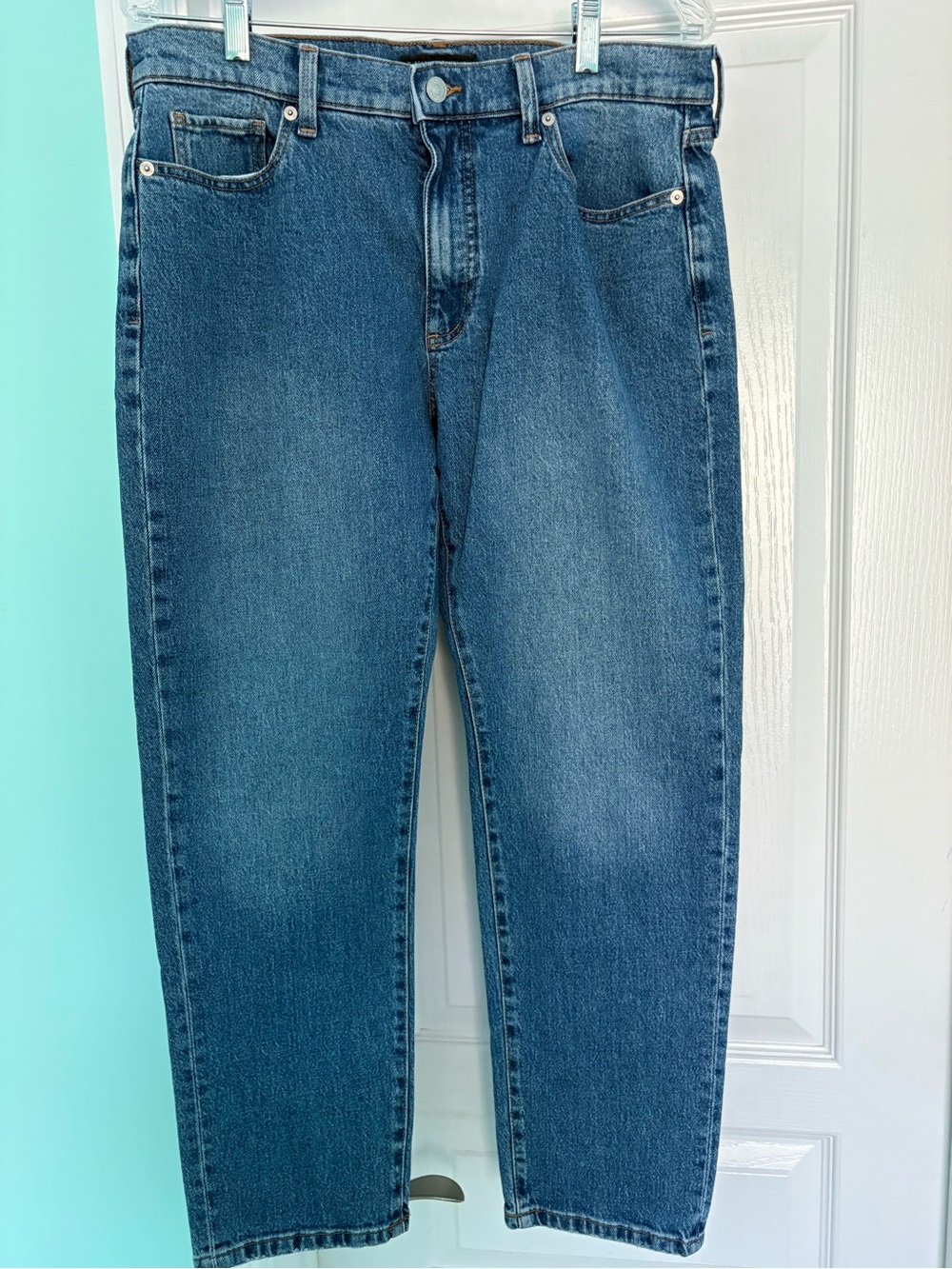 Banana Republic Women’s Straight-Leg Jeans in Blue Denim